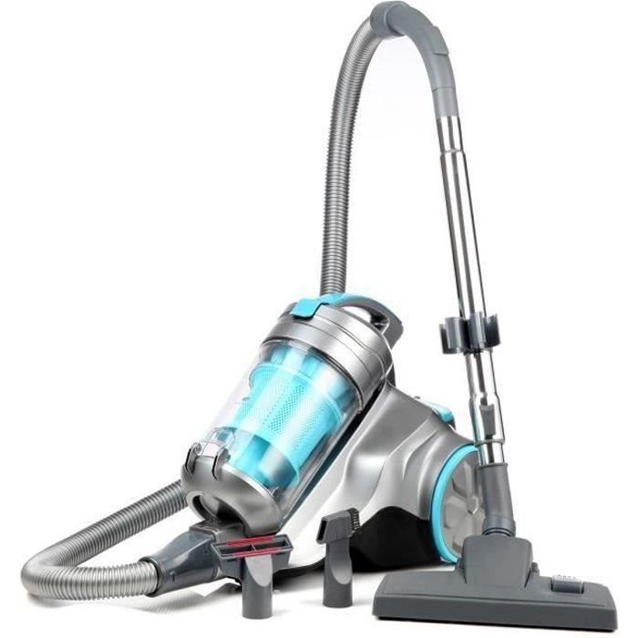 CONTINENTAL EDISON VC800SB Silentium Aspirateur traÓneau sans sac - 800W - 76 dB - A - Bleu