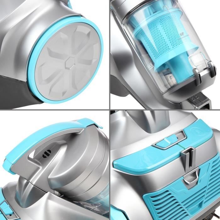 CONTINENTAL EDISON VC800SB Silentium Aspirateur traÓneau sans sac - 800W - 76 dB - A - Bleu