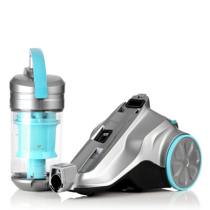 CONTINENTAL EDISON VC800SB Silentium Aspirateur traÓneau sans sac - 800W - 76 dB - A - Bleu