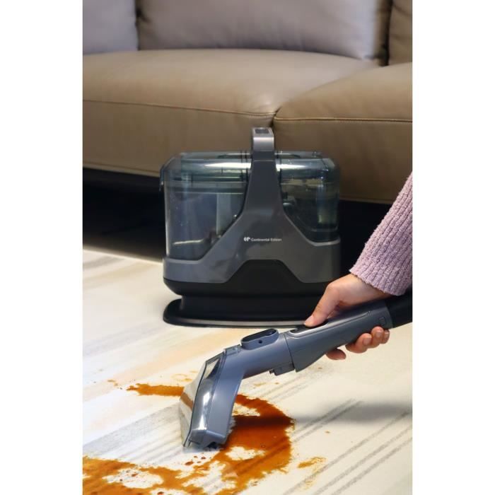 Nettoyeur Détacheur - CONTINENTAL EDISON - Canapés - Tapis - Tissu d'ameublement - 600 W - Réservoir 1,3 L - Tuyau 1,6 M