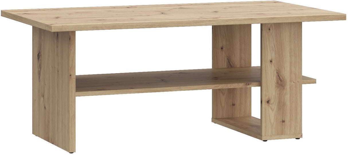 Table Basse Rectangulaire - COFFEE TABLES – Finition Chene Artisan – 2 Plateaux – 110 × 60 × 45 cm