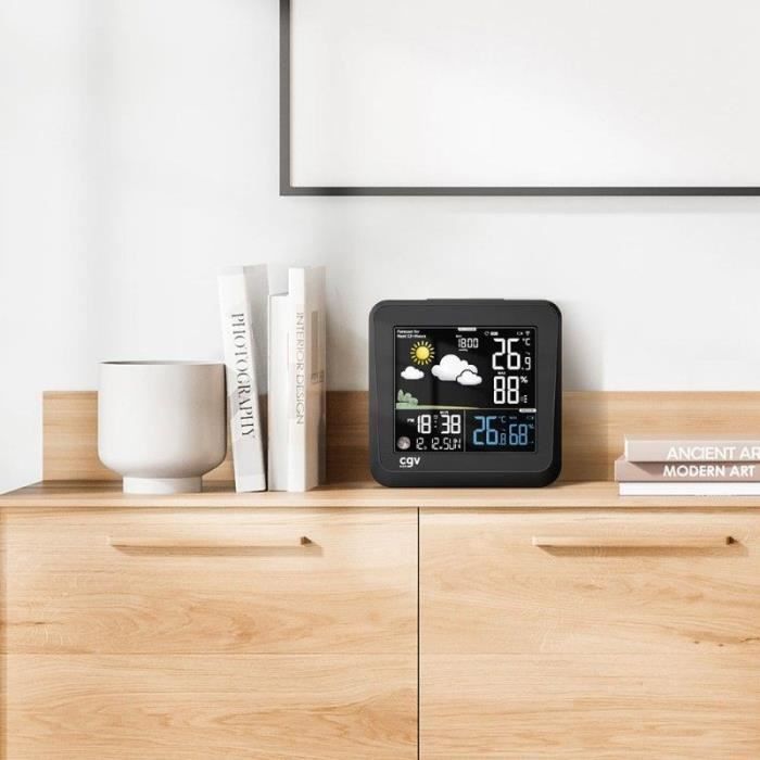 Station mÈtÈo sans fil - CGV - MY METEO-1NC - …cran couleur - ContrÙle tactile - Horloge et calendrier