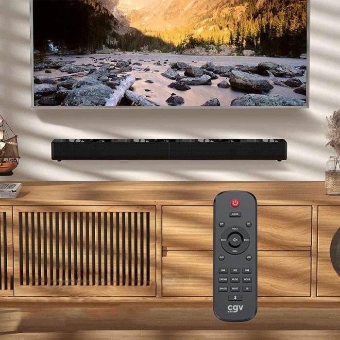 Barre de son - CGV - BDS ALTO - Subwoofers intégrés - 80W - HDMI ARC et Optique