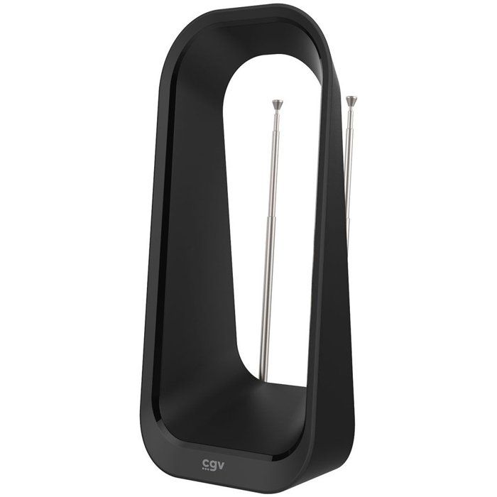 Antenne TV intérieure amplifée - CGV - AN-Rise - Réception VHF/UHF - Alimentation secteur - Compatible TNT