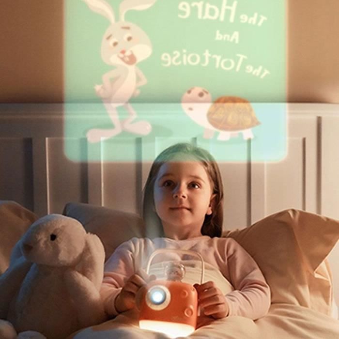 Projecteur d'histoire - CGV - ZzzMoon 1.5 Rose, Batterie intÈgrÈe, Sans lumiere bleue, Mode veilleuse