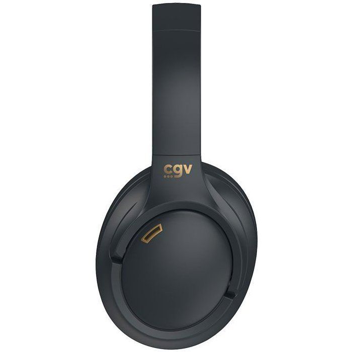 Casque Bluetooth - CGV - SonicVibe ANC - Réduction active du bruit - Microphone intégré - Égaliseur personalisable - Noir