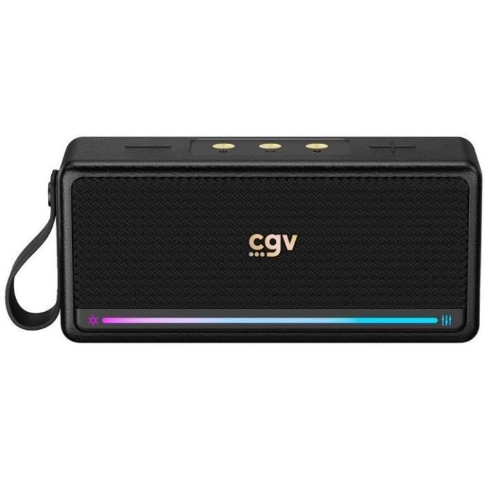 Enceinte Bluetooth - CGV - 50910 - SolidVibe Max - Subwoffer 20W (2x10W)