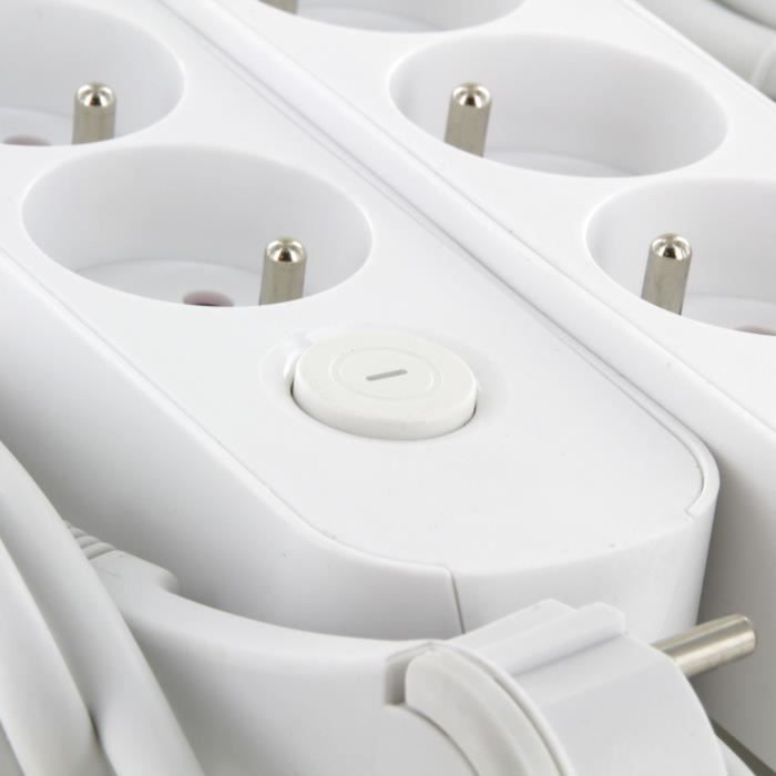 Lot de 2 multiprises - CHACON - 4 x 16 A - Cordon 1,5 m