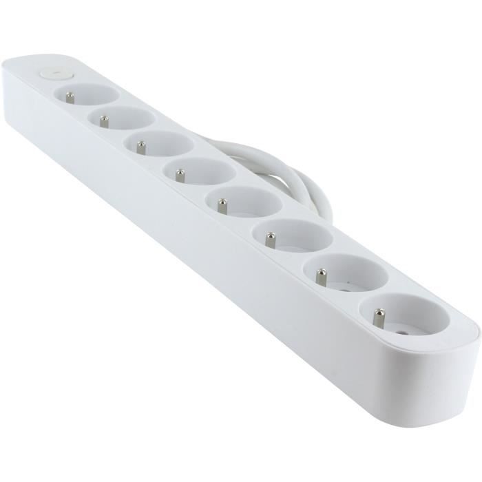 Multiprise - CHACON - 8 x 16 A - Avec interrupteur - Câble 1,5 m