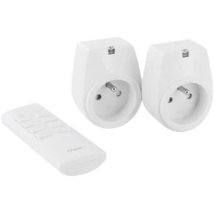 CHACON Kit de 2 prises tÈlÈcommandÈes on/off avec tÈlÈcommande
