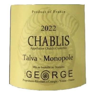 Domaine George 2022 Chablis Talvat Monopole - Vin blanc de Bourgogne