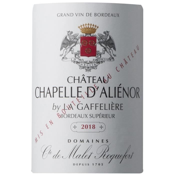 Ch‚teau Chapelle d'AliÈnor 2018 Bordeaux SupÈrieur Grand Cru - Vin rouge du Sud-Ouest