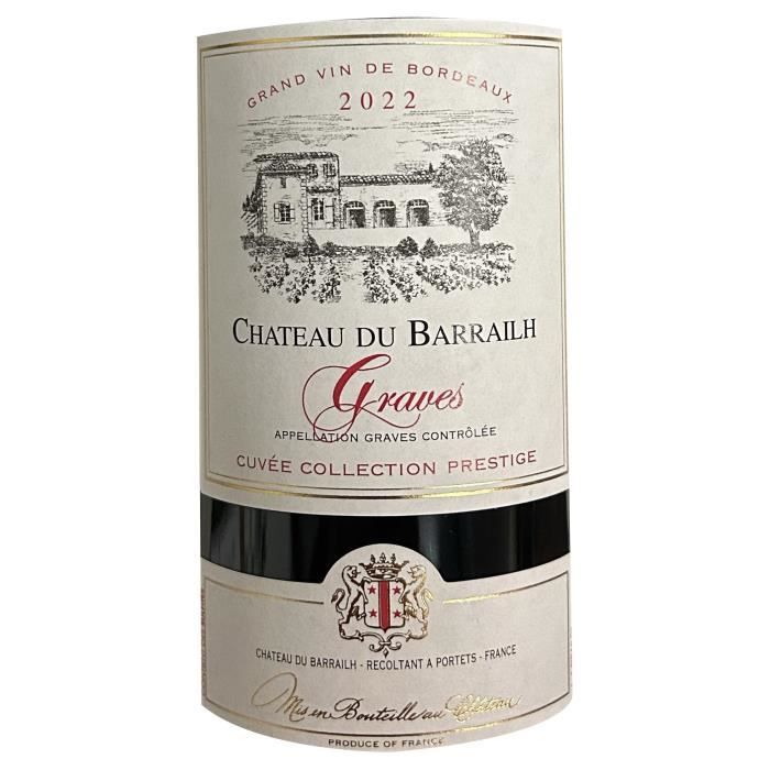Château Barrailh Cuvée Collection Prestige 2022 Graves - Vin rouge de Bordeaux