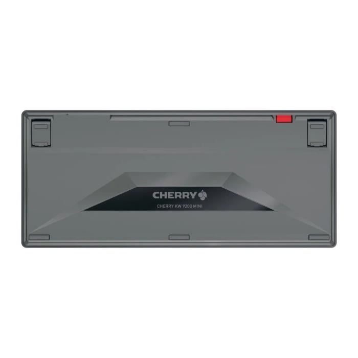 Clavier compact 2,4 GHz, Bluetooth 5.0 et filaire - CHERRY KW 9200 MINI - Rechargeable - Noir