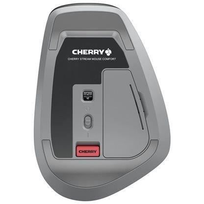 CHERRY STREAM MOUSE COMFORT Souris ergonomique pour droitiers - optique - 6 boutons - sans fil - 2.4 GHz
