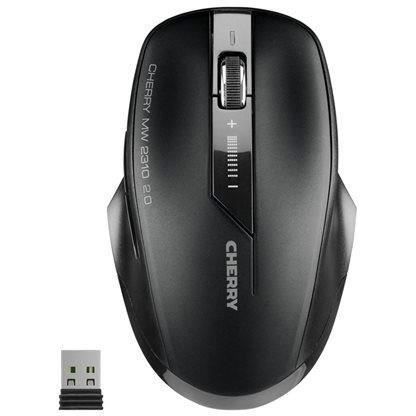 Souris sans fil 2,4 GHz - CHERRY MW 2310 2.0 - Nano-récepteur USB - Noir