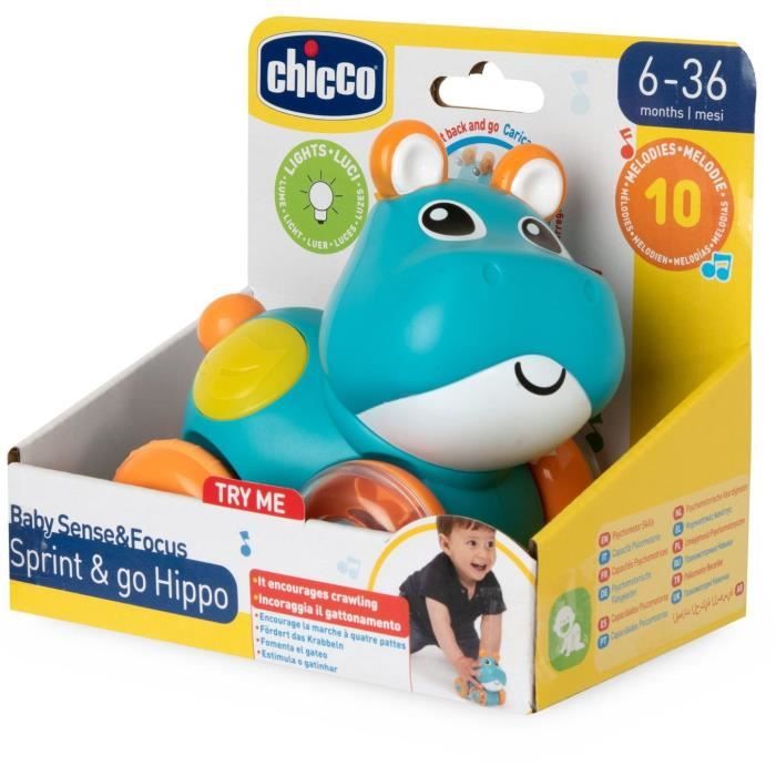 CHICCO - Hippo Sprint&go - Bleu et orange - Des 6 mois