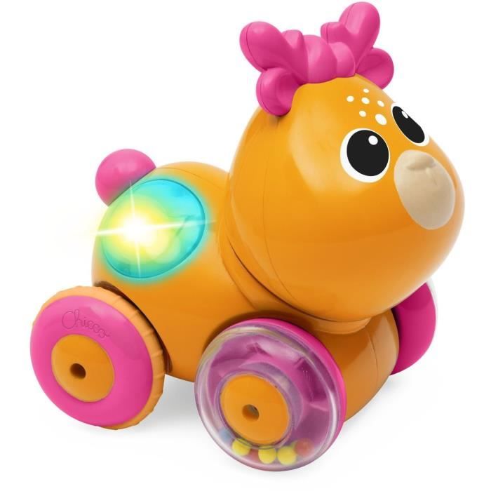 CHICCO - Faon Sprint&go - Orange et rose - Des 6 mois