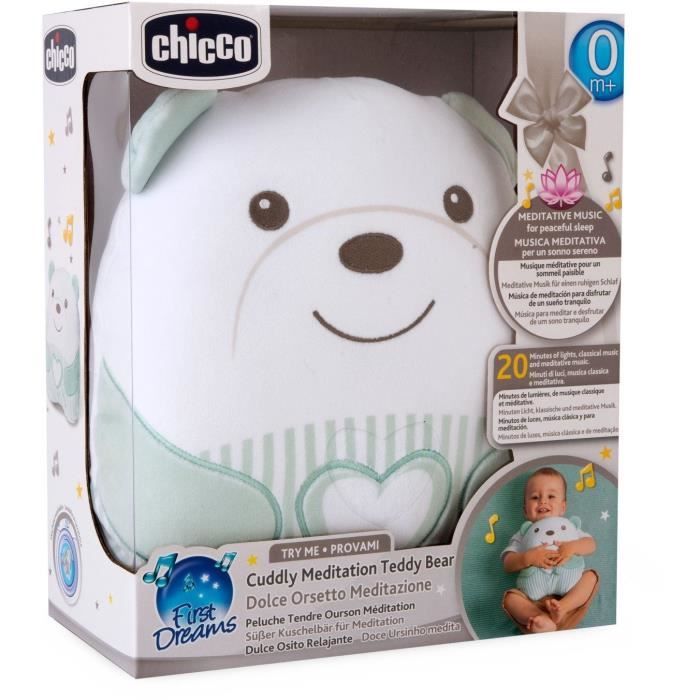 Peluche tendre Ourson - CHICCO - Vert - Des la naissance