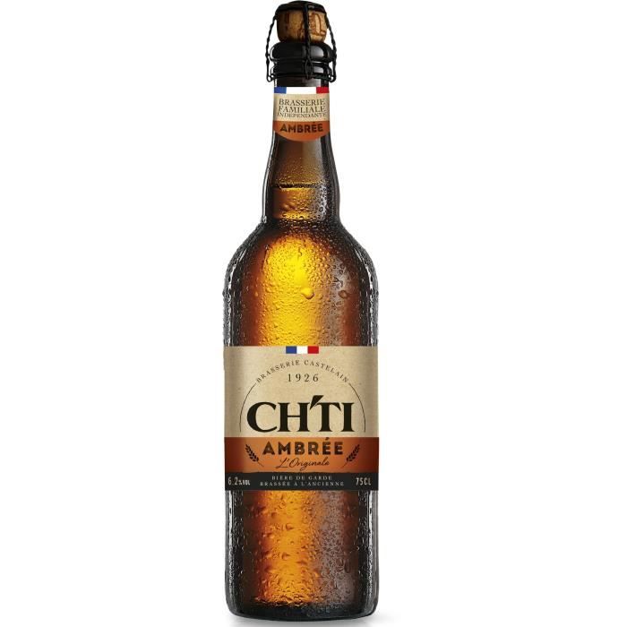Biere ambrée originale - Chti - 6.20% Vol. - 75cl