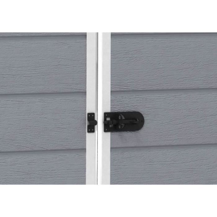 Abri de jardin 4,4 m² avec plancher KETER en résine Premium 86 Gris