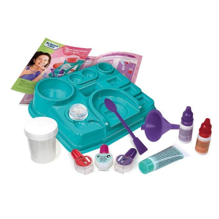 Vernis a ongle - CLEMENTONI - Mon Laboratoire Des Ongles - Coffret scientifique ludique et créatif