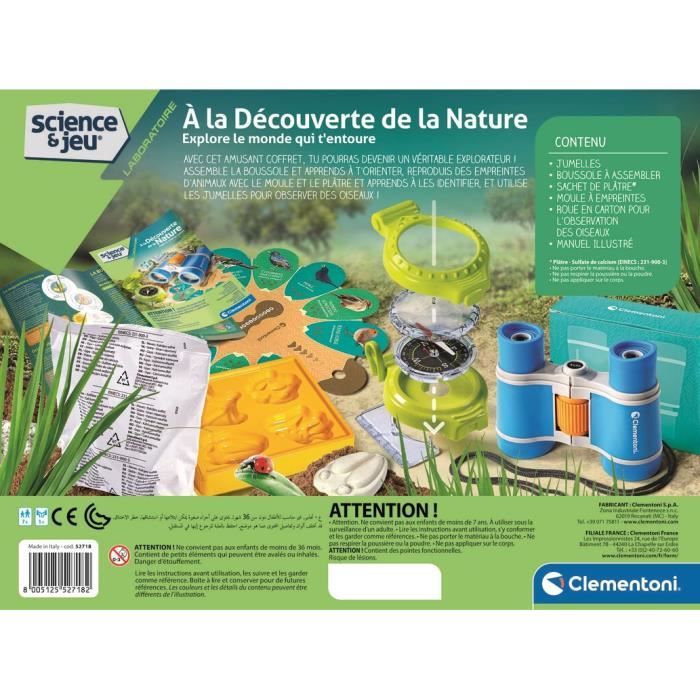 a la découverte de la nature - Clementoni - Science & Jeu - Jeux Scientifiques