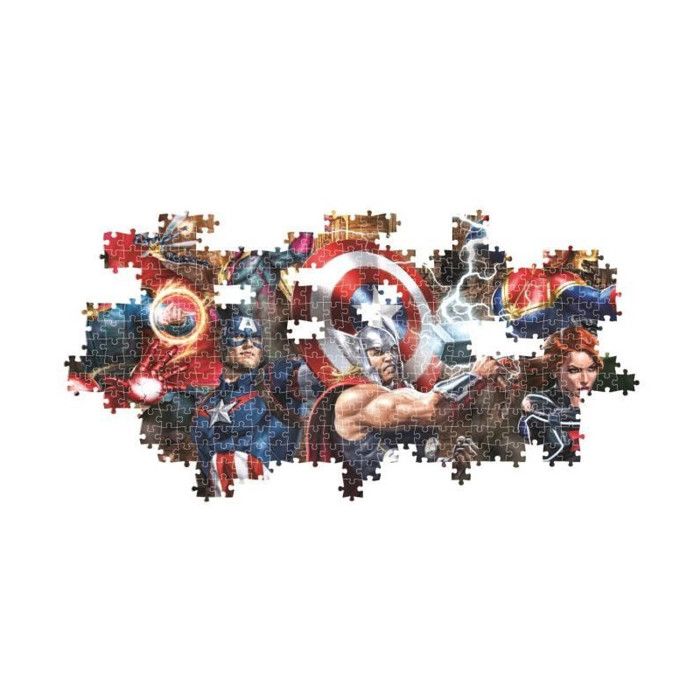 Puzzle Panorama 1000 pieces - CLEMENTONI - MARVEL - Poster inclus - Multicolore - Pour adultes