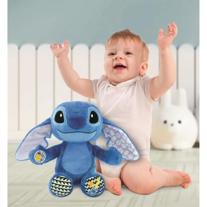 Peluche Musicale - CLEMENTONI - Stitch - Ultra Douce - Berceuses - 12 Mois+