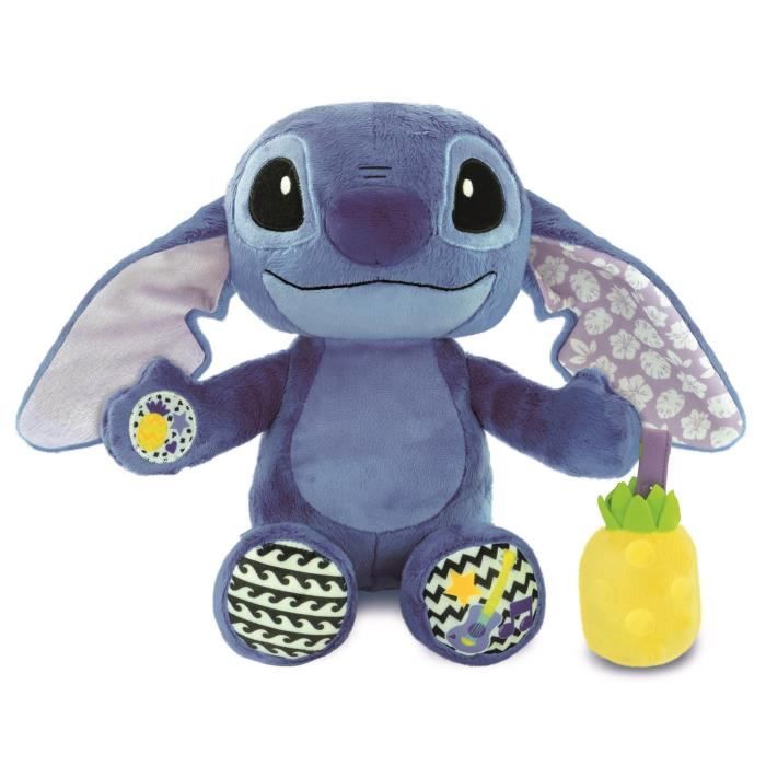 Peluche Musicale - CLEMENTONI - Stitch - Ultra Douce - Berceuses - 12 Mois+