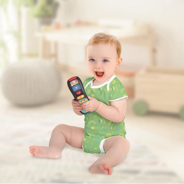 La télécommande de Bébé parlant - CLEMENTONI - Jeux d'éveil - Chansons, Lumieres et Effets sonores - Des 6 mois