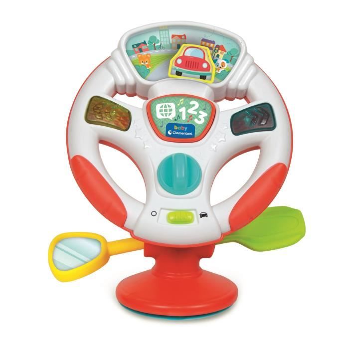 Le volant de Bébé parlant - CLEMENTONI - Jeux d'éveil - 2 modes de jeu - Des 6 mois