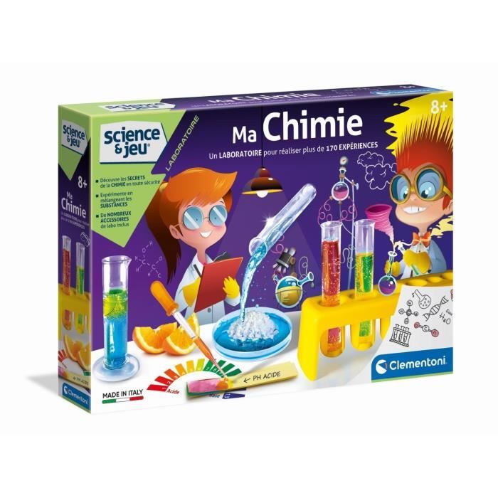 Clementoni - Science & Jeu - Ma chimie - RÈalise plus de 170 expÈriences sans danger - A partir de 8 ans