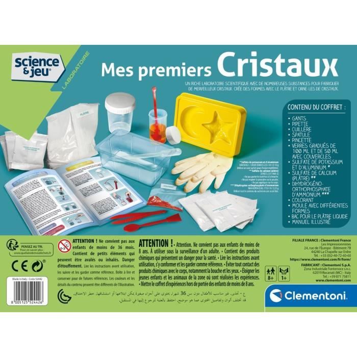 Clementoni - Science & Jeu - Mes premiers cristaux