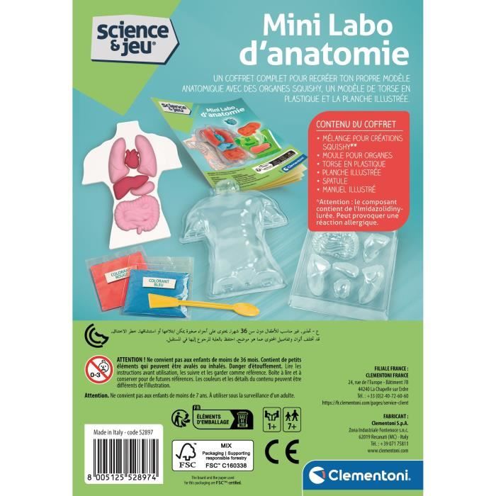 Mini Labo d'anatomie CLEMENTONI