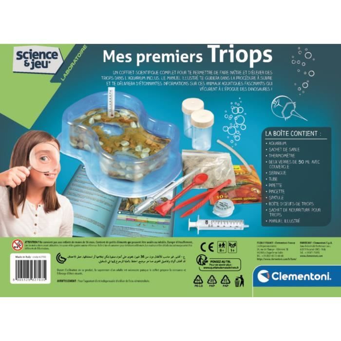 Mes premiers triops - Clementoni - Science & Jeu - Jeux Scientifiques