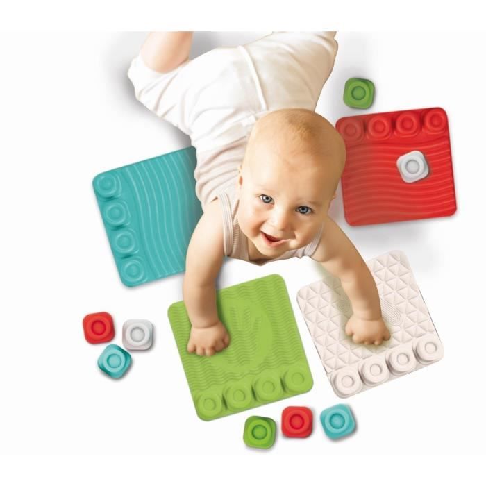 Tapis sensoriels - Clementoni - Clemmy - Rouge - Multicolore - Bébé - Mixte - 6 mois - Caoutchouc souple