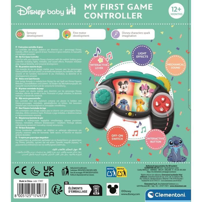 CLEMENTONI - Manette de jeu - Disney