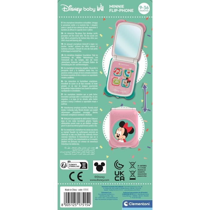 CLEMENTONI - Flip Phone - Minnie