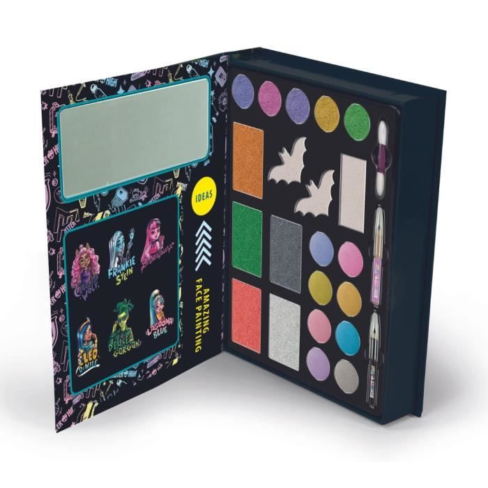 Monster High Coffret Maquillage - Clementoni - Palette contentant des poudres, fards, crayons