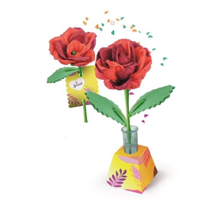 CLEMENTONI - Crée tes fleurs - Rose