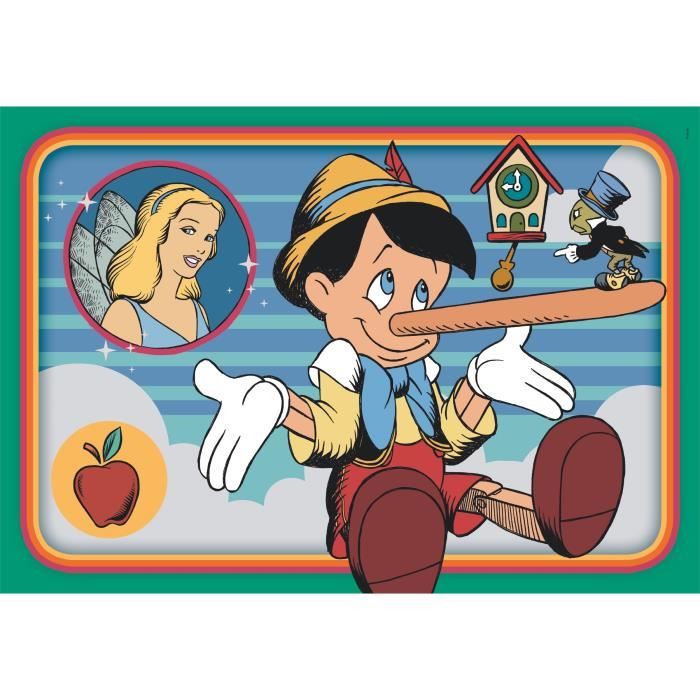 Puzzle Enfant Disney Classic 2x60 pieces Walt Disney, Fabriqué en Italie, 24823, Clementoni
