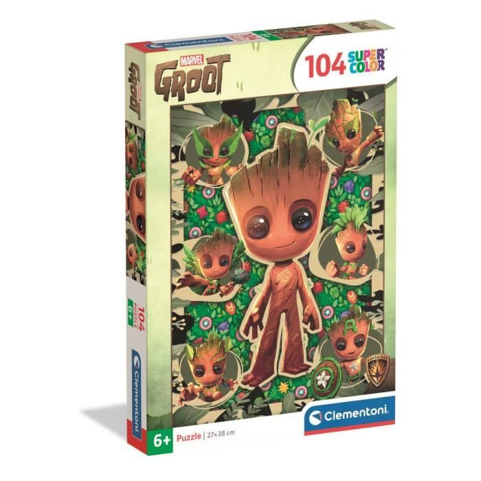 CLEMENTONI - 104 pieces - Marvel, Groot