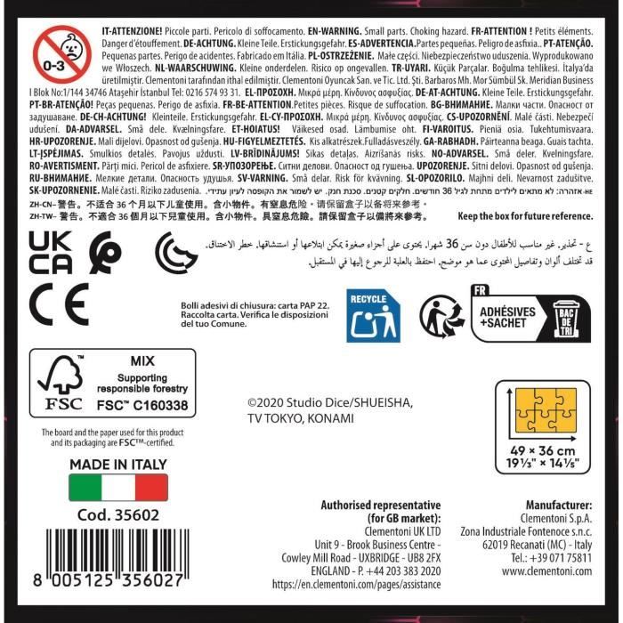 CLEMENTONI - Cube 500 pieces - Yu-Gi-Oh!