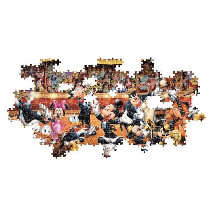 CLEMENTONI - Compact 1000 pieces Panorama - Disney Orchestra