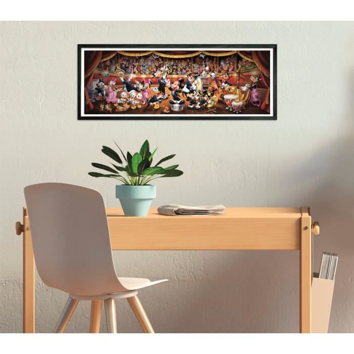 CLEMENTONI - Compact 1000 pieces Panorama - Disney Orchestra