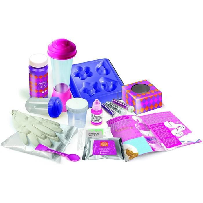 Jeu scientifique pour enfants - CLEMENTONI - ExpÈriences pailletÈes - Violet et bleu - Rose - Mixte