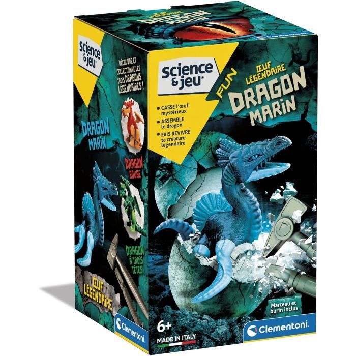 Clementoni - Sciences et jeu - oeuf lÈgendaire - Dragon Marin