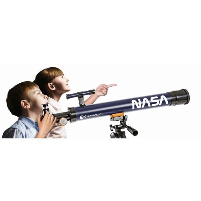 Clementoni - Science et jeau - TÈlescope NASA objetcif 50mm - TrÈpied extensible jusqu'a 127 cm