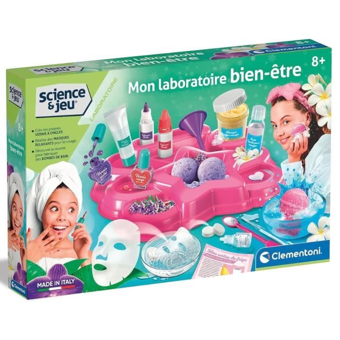 Clementoni - Sciences et Jeu - Mon laboratoire bien-etre - Fabriquer soi-meme ses produits de beautÈ - FabriquÈ en italie